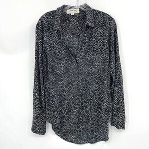 CLOTH & STONE For Anthro Shirt Womens Size S Floral Lightweight Button Down Top